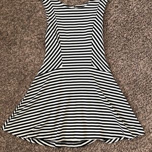 Free People black and white striped Skater Dress